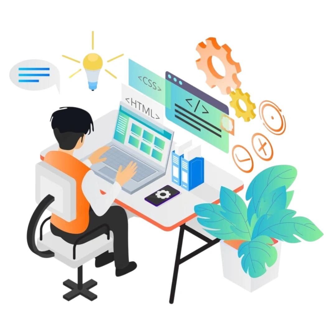 Web development team working on modern website design and development at Laser Web Maker