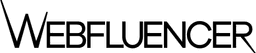 Web fluencer Web design logo