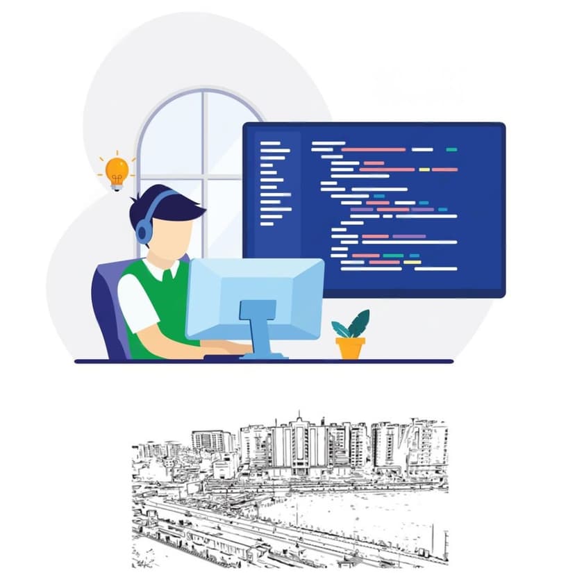 Top-Web-Designing-Company-Surat Web development team working on modern website design and development at Laser Web Maker