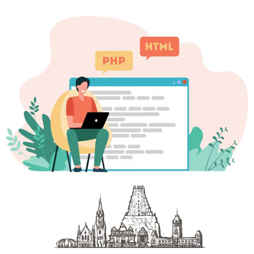 Top-Web-Development-Company-In-Chennai Web development team working on modern website design and development at Laser Web Maker