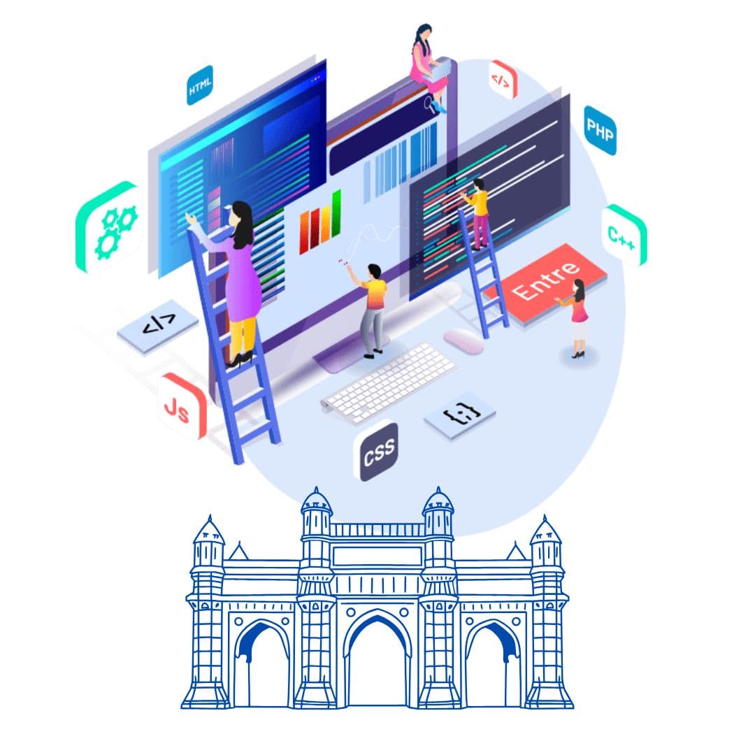 Top-Web-Development-Company-Thane-Mumbai Web development team working on modern website design and development at Laser Web Maker