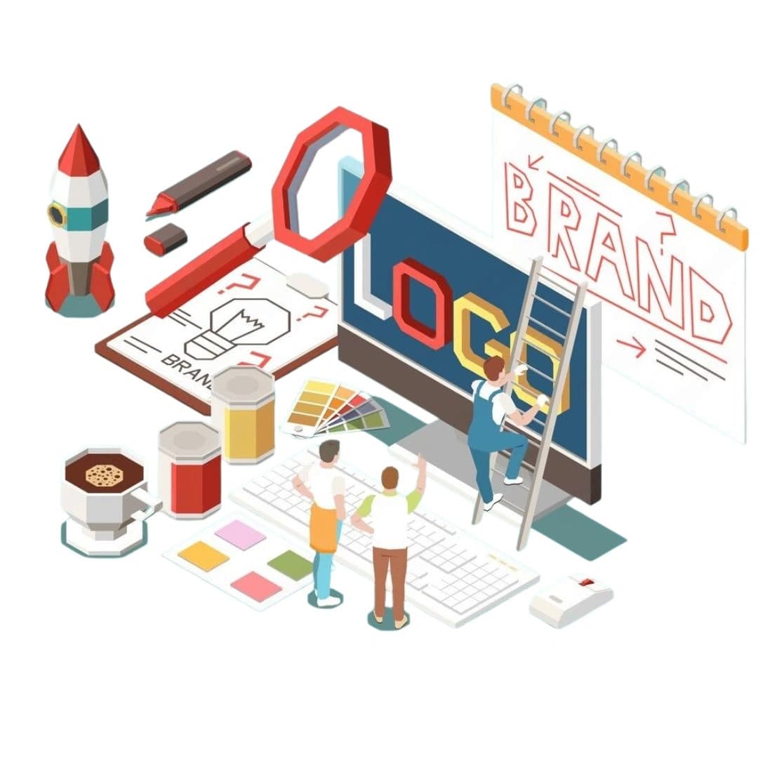 Laser Web Maker - Professional Logo Designing Services Web development team working on modern website design and development at Laser Web Maker